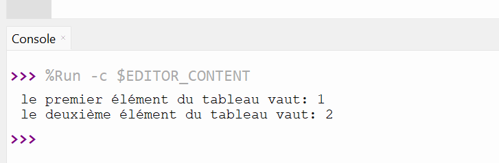 pb affichage